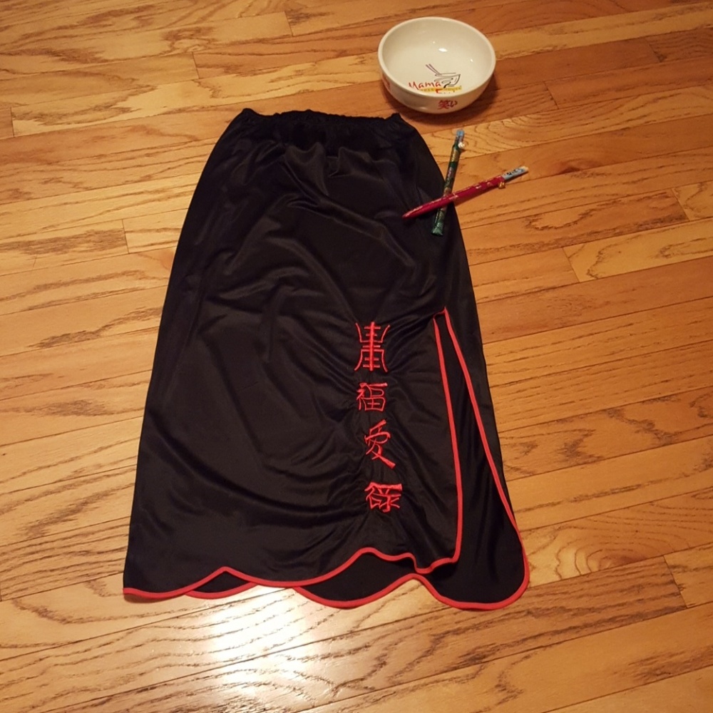 Vintage 1960 slip or skirt Asian designer